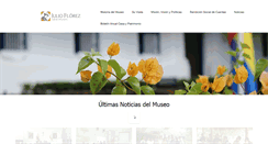 Desktop Screenshot of casamuseojulioflorez.org